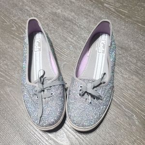 Keds Silver Teacup Slip On Sneakers Size:6